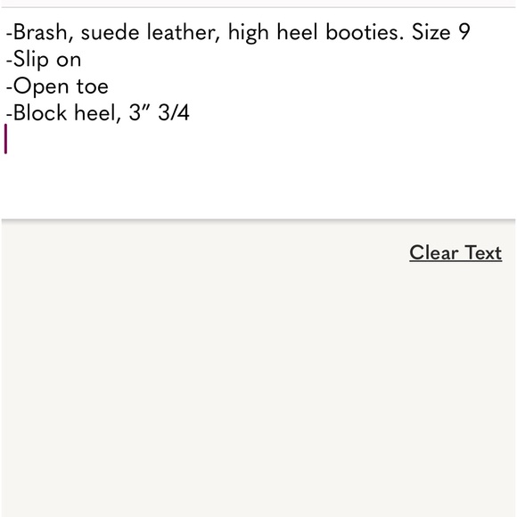 Brash suede leather high heels booties, size 9 - Picture 10 of 10